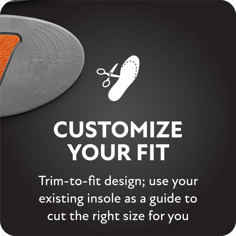 Sof Sole womens Athlete Performance Full-length Insole, Orange, 5-7.5 US - Image 2